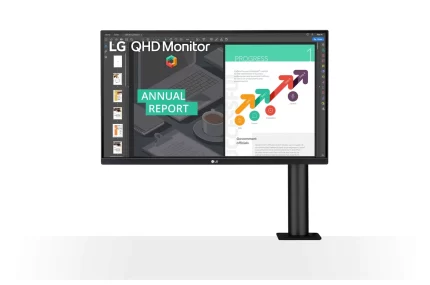 LG 27QN880 27 Inch 2K QHD IPS Ergo Black Monitor