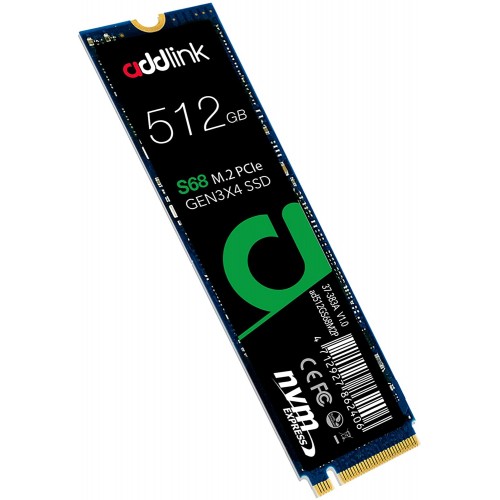 Addlink S68 512GB M.2 2280 PCIe 3x4 NVMe SSD